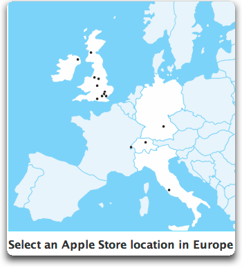 apple stores in europe