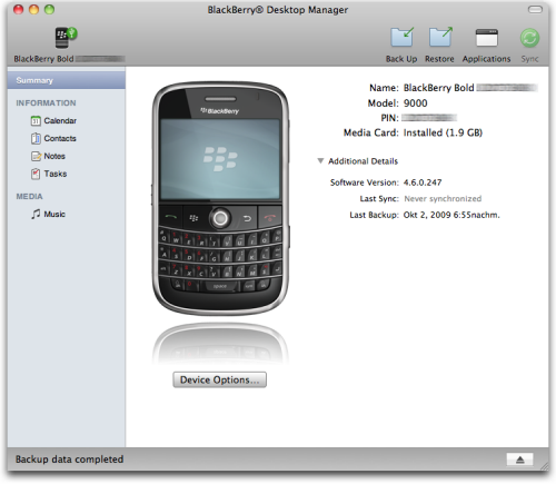 old blackberry desktop manager download