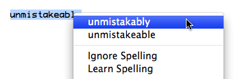 unmistakably