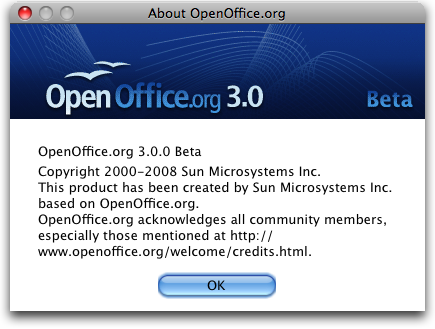 open office 3 beta