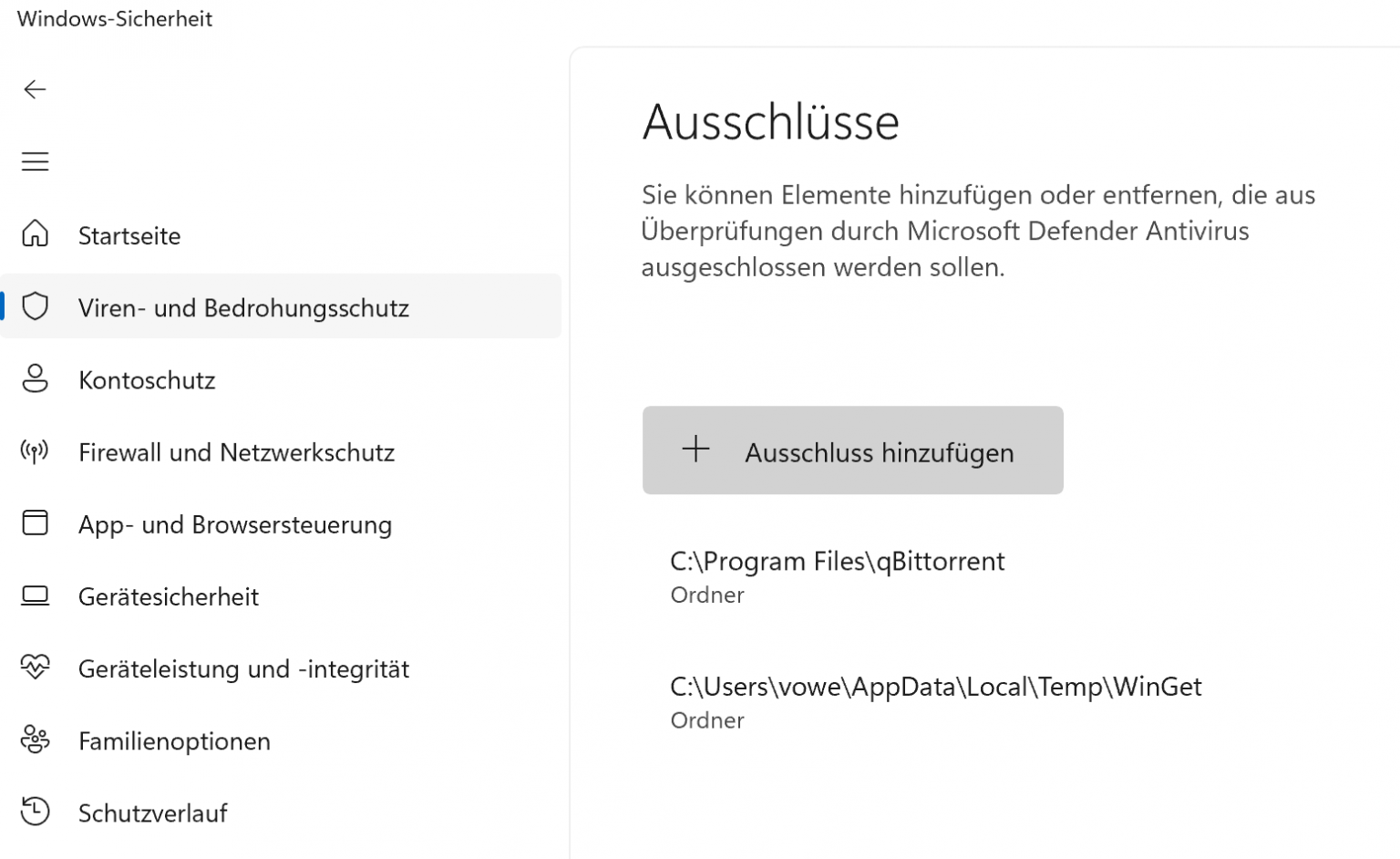 qBittorrent vor Microsoft Defender schützen vowe dot net
